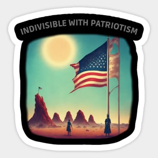 Indivisible by Patriotism Sticker